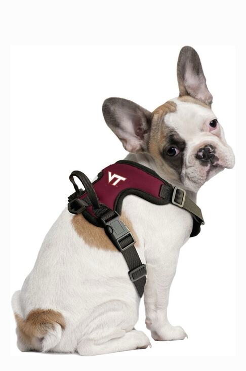 Little Earth Other - Virginia Tech Hokies Dog Harness Large Padded NCAA Licensed Little Earth